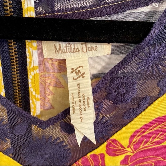 Matilda Jane Yellow and Pink Floral Midi Dress - Picture 3 of 6